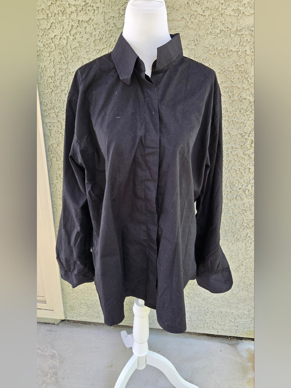 Chef Works Classic Black Button-Up Shirt